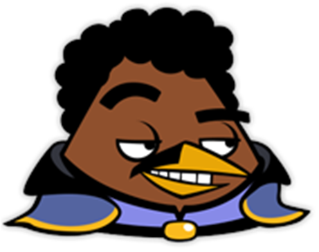 Lando Bird - Angry Birds Star Wars Lando Calrissian (461x365), Png Download