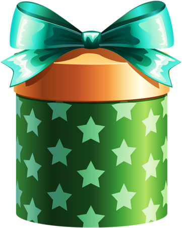 Pretty Box, Christmas Clipart, Box Bag, Birthday Presents, - Round Presents (394x500), Png Download