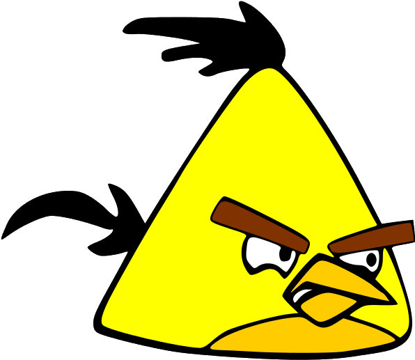 Angry Bird Yellow Png - Angry Birds Characters Yellow (611x600), Png Download