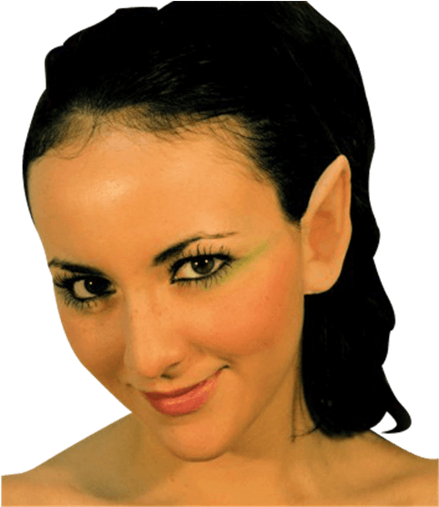 Elf Ears Prosthetic - Elf Ears Halloween Make Up (555x555), Png Download