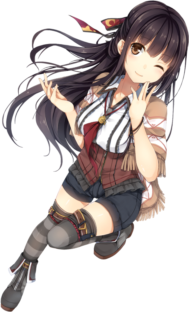 Anime Girl Render By - Anime Girl Transparent Background (730x1094), Png Download