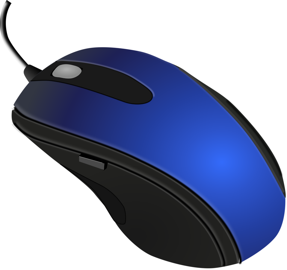 Blue Black Computer Mouse - Computer Mouse Clipart (800x754), Png Download