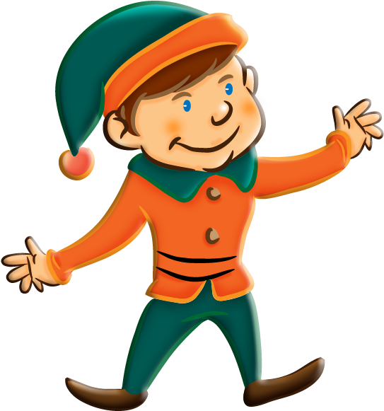 Pointed Ears Clipart Xmas - Clipart Picture Of Elf (600x600), Png Download