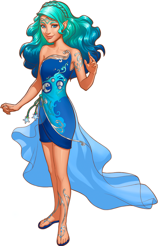 Naida The Water Elf Home - Lego Elves Dragon Naida (538x850), Png Download