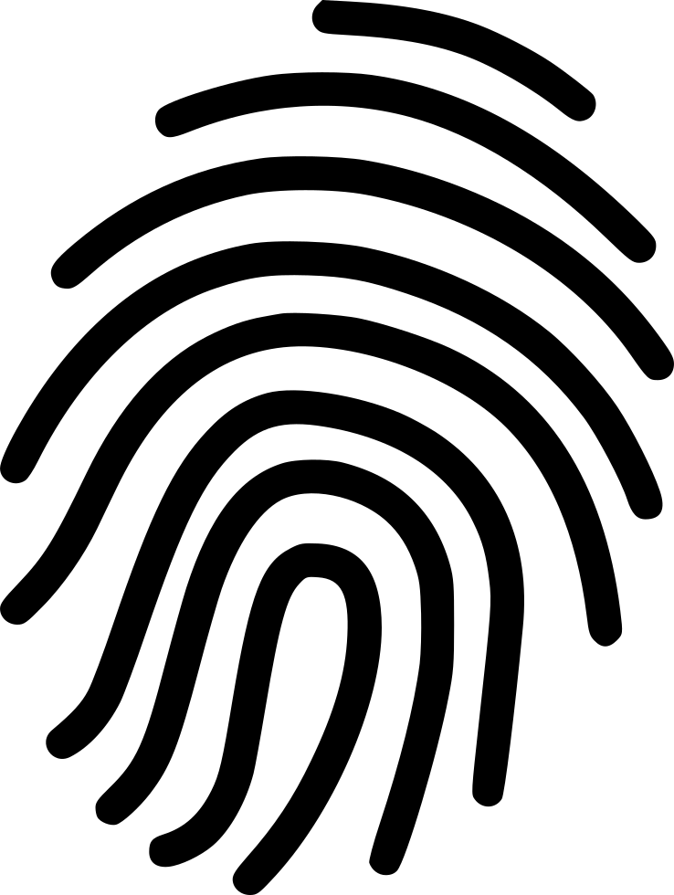 Finger Print Comments - Monochrome (738x980), Png Download