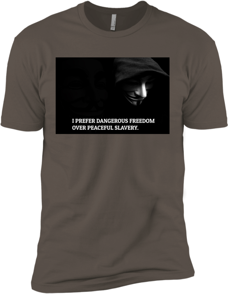 I Prefer Dangerous Freedom Over Peaceful Slavery - Shirt (1024x1024), Png Download