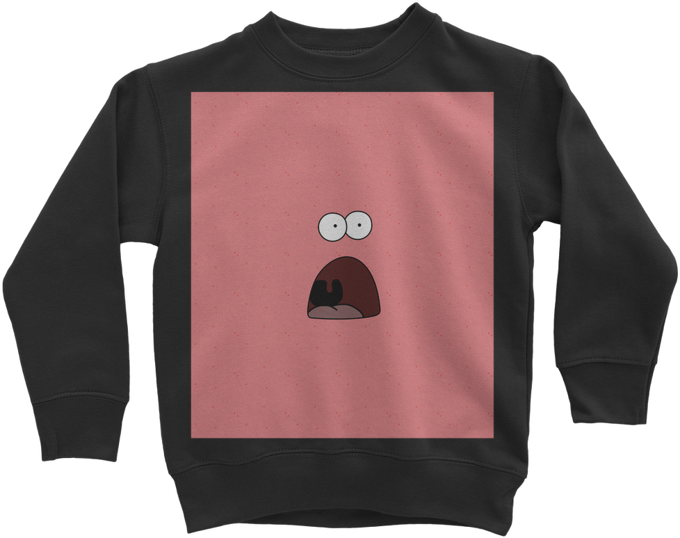 Shocked Patrick Classic Kids Sweatshirt - Clothing (1024x1024), Png Download
