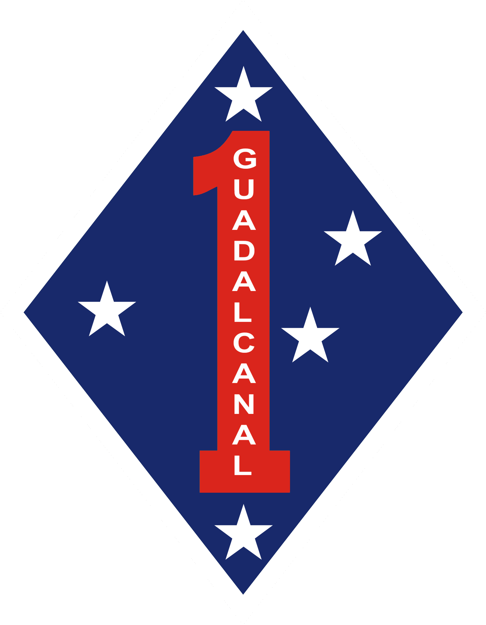 1st Marine Regiment Logo (1654x2126), Png Download