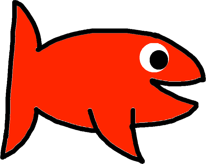 Red/blue Fish - Red - Recycling Bin Clip Art (710x567), Png Download