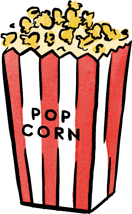 Popcornanimater - Popcorn Gif Sticker (1000x1000), Png Download