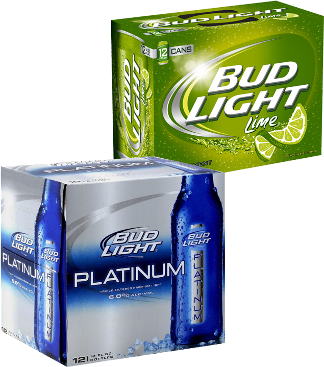 Bud-lites - Budweiser (664x734), Png Download