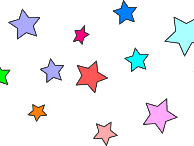 Drawn Shooting Star Patriotic - Cluster Stars Clipart Transparent Background (640x480), Png Download