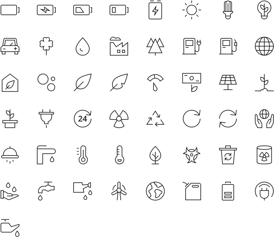 Energy Environment Icons 64px - Number (960x840), Png Download