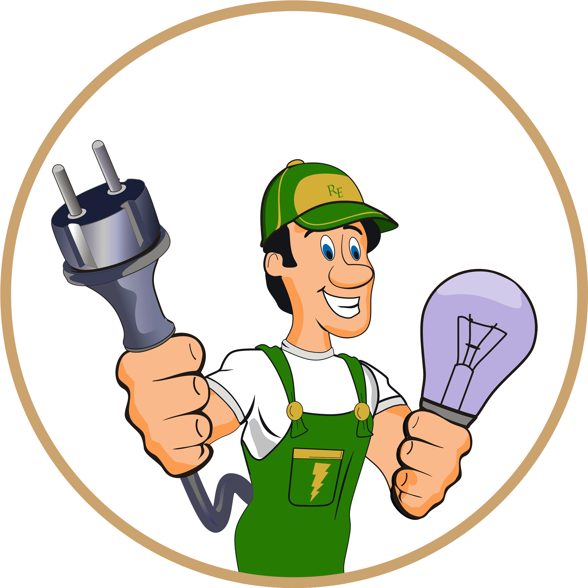 Electrician Clipart Electronic Technician - Electrician Clipart Png (1950x1950), Png Download