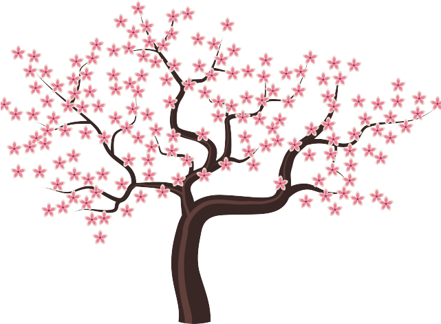 Spring Tree Clipart - Flower Tree Clipart Png (640x480), Png Download