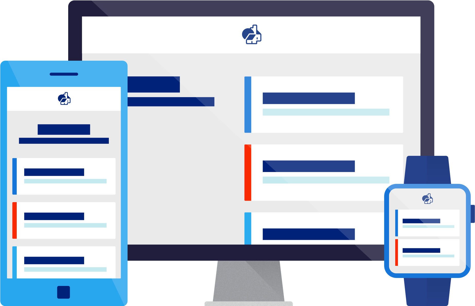 Image Of A Computer Screen, Mobile And Smart Watch - Nationwide Digital Banking (1846x1414), Png Download