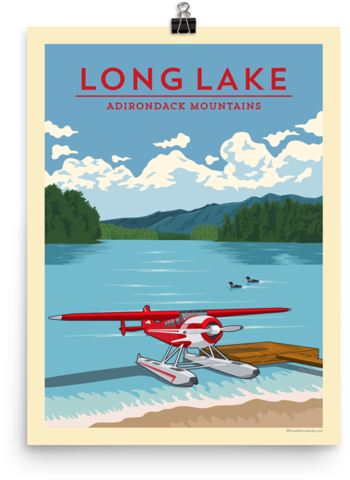 Vintage Poster - Flying Boat (1000x1000), Png Download