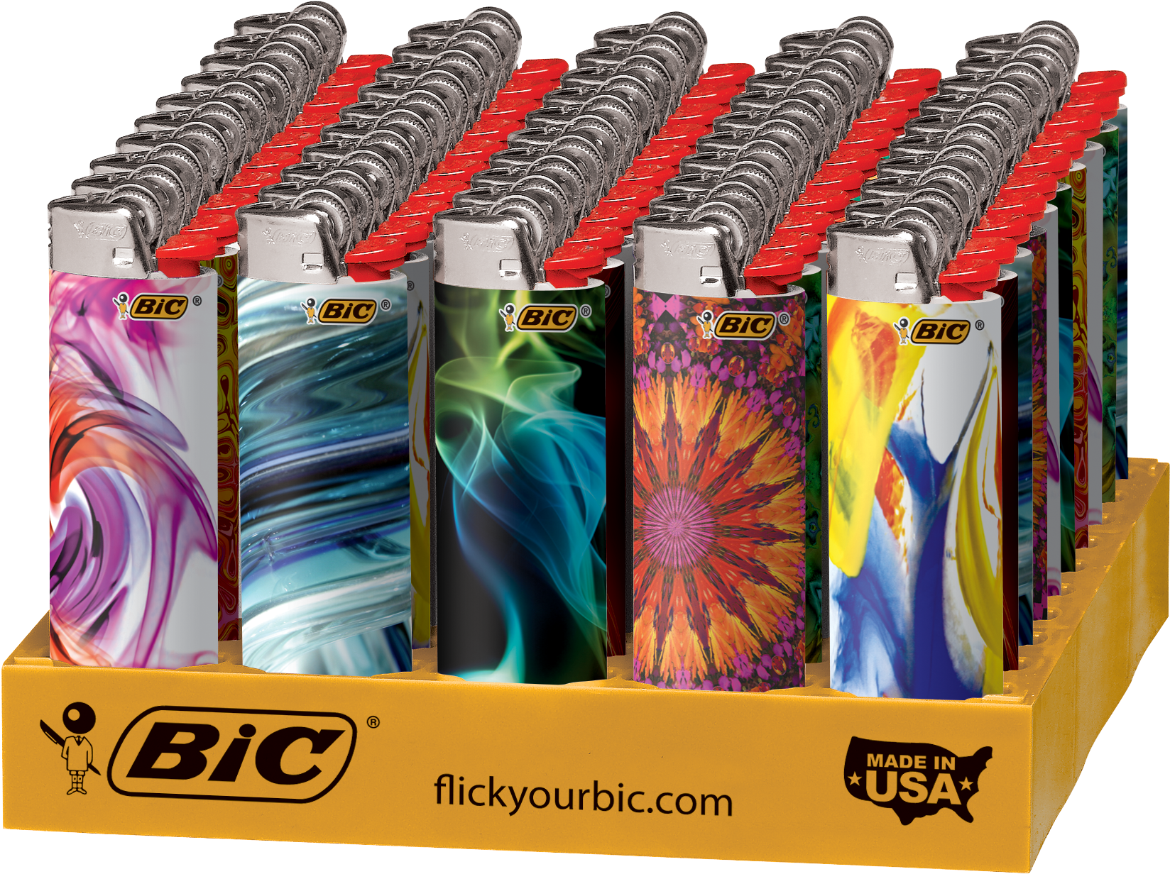 Bic - Bohemian - 50pc - Bohemian Lighter (1800x1333), Png Download