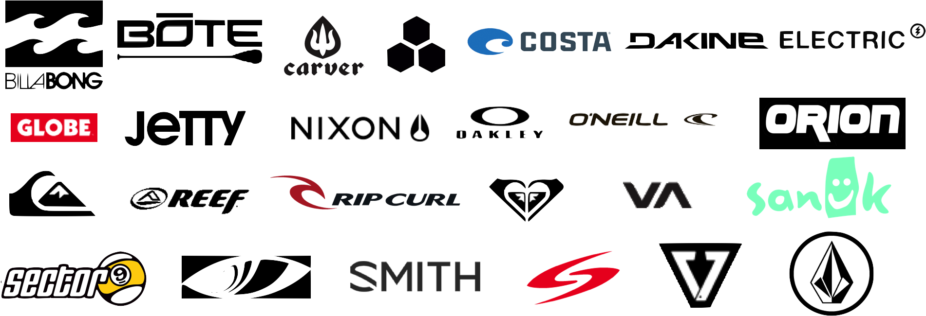 Surf Central Surf Shop Is Located In The Heart Of Stuart, - Surf Brand Logos (1935x693), Png Download