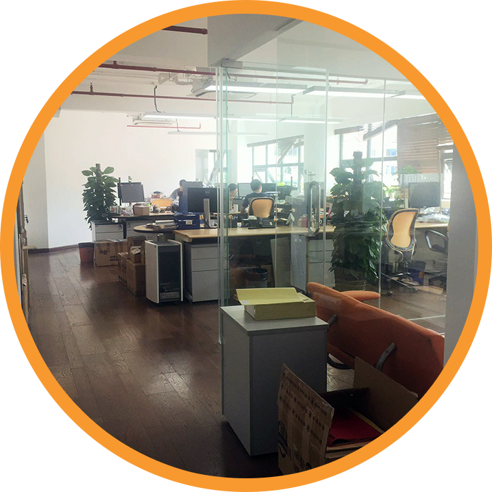 Employees Working In An Office With Several Desks - Interior Design (718x718), Png Download