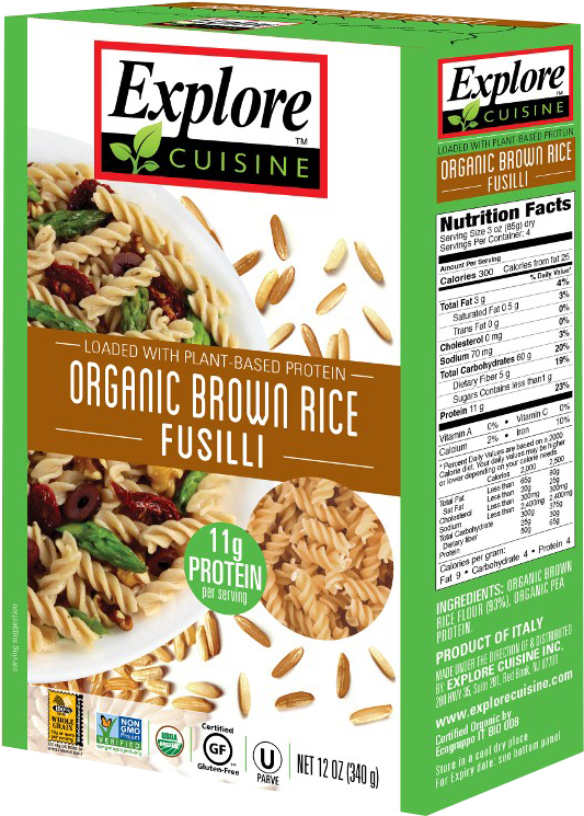 Explore Cuisine Brown Rice Fusilli (649x863), Png Download