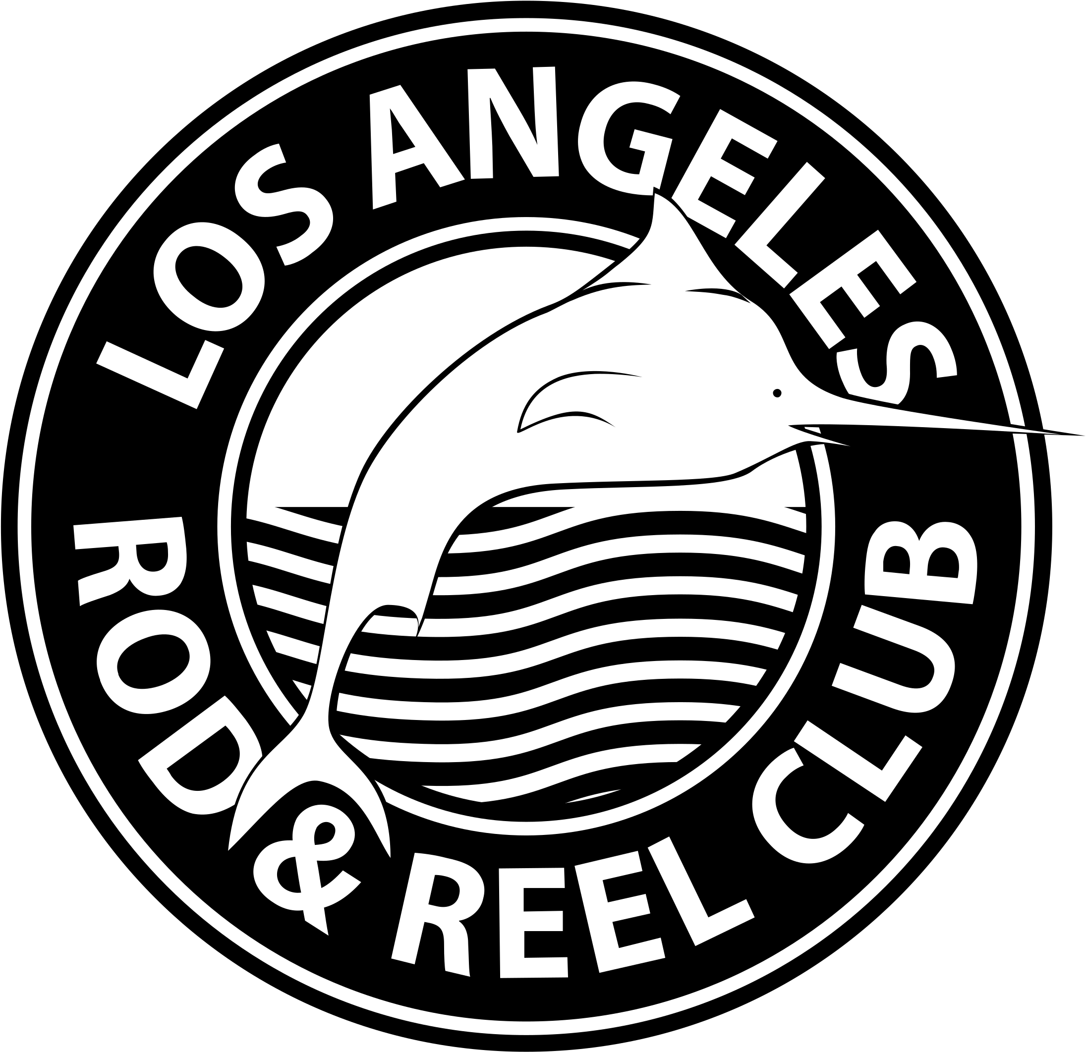 Los Angeles Rod & Reel Club Logo Png Transparent - Fishing Club (2400x2400), Png Download