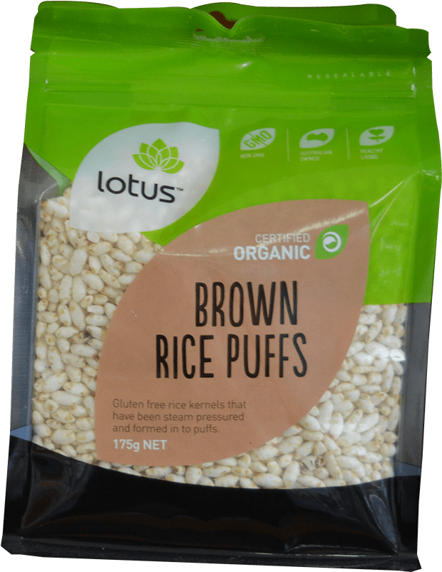 Brown Rice Puffs - Almond (800x800), Png Download
