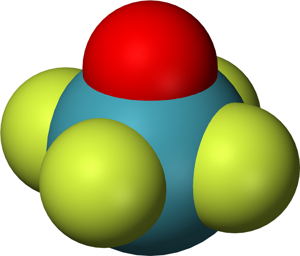 Xenon Oxytetrafluoride 3d Vdw - Xenon Oxytetrafluoride (1100x951), Png Download