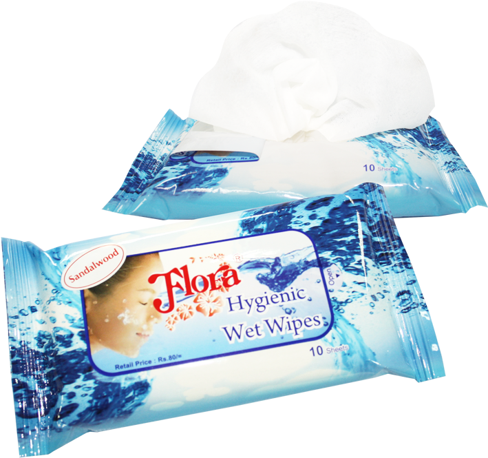 Flora Wet Wipes Perfumed - Flora Wet Wipes (750x750), Png Download