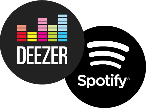 Deezer & Spotify - Graphic Design (600x600), Png Download
