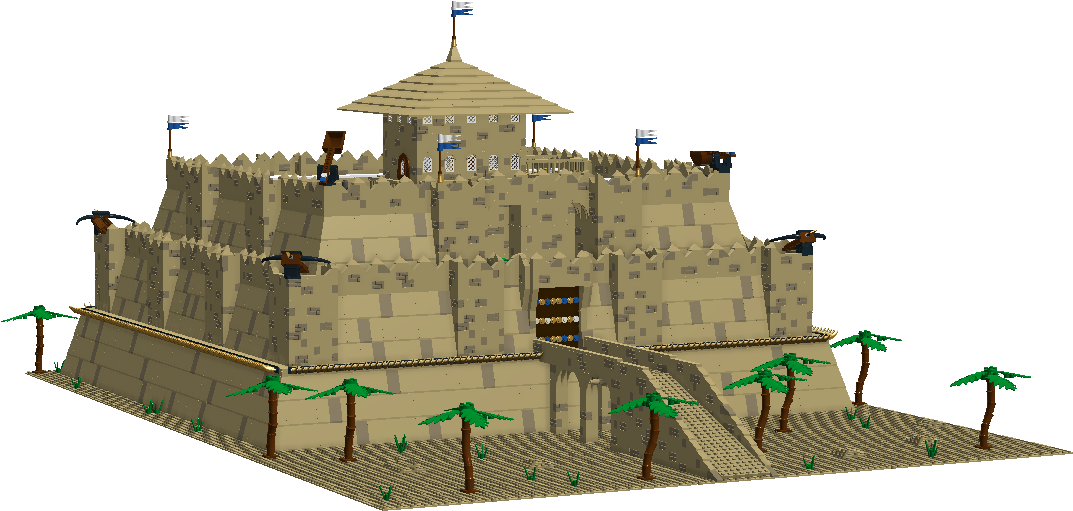 Pyramidwarriors - Castle (1351x576), Png Download