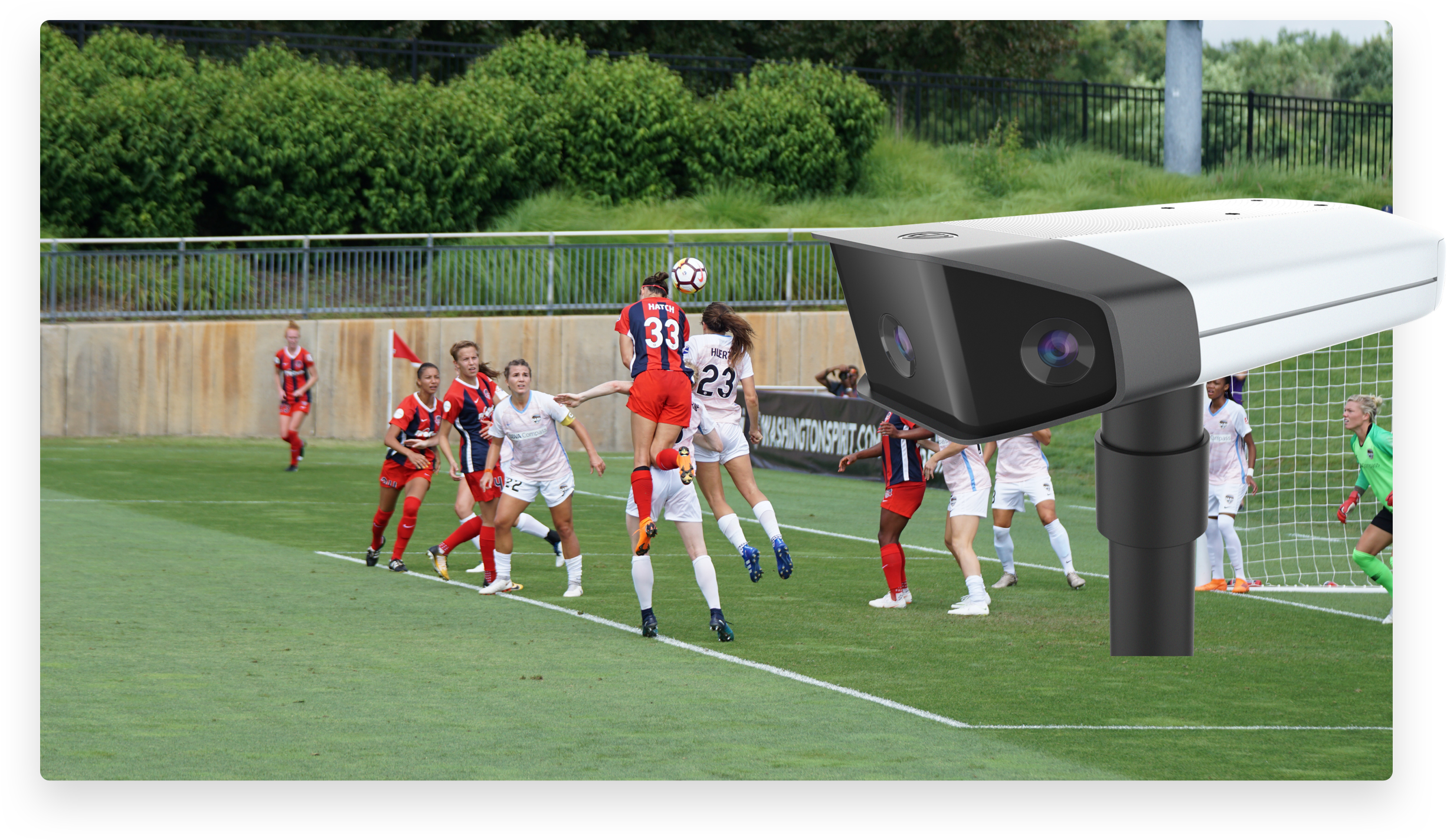 Your Team's Cameraman - Women's Football (2452x1424), Png Download