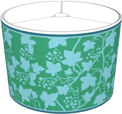 Grape Vines Leaves & Fruit Green & Light Blue - Christmas Tree (674x516), Png Download