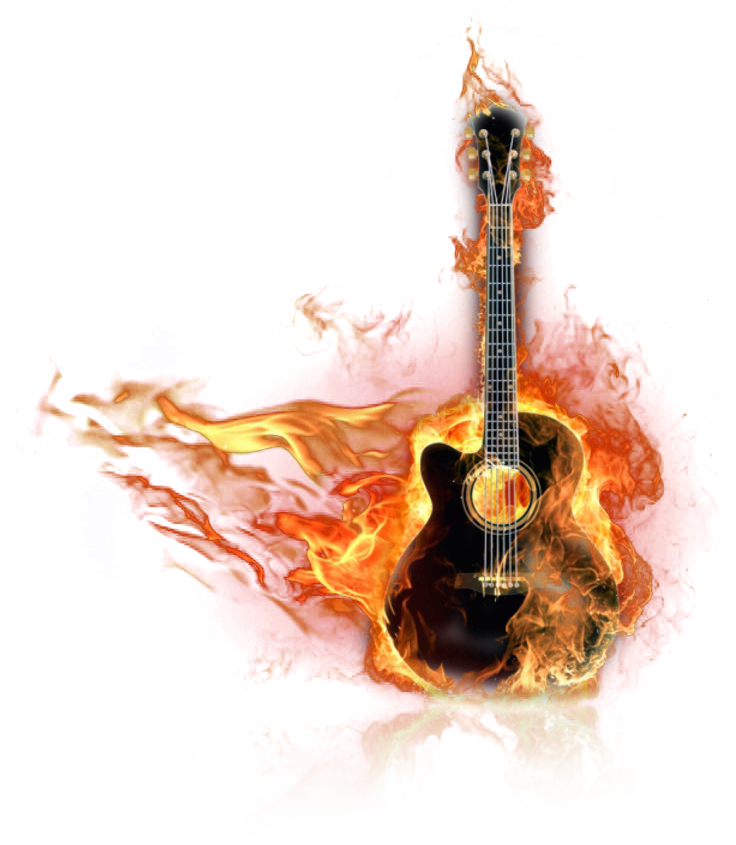 Music Band / Price - E Gitarre In Feuer (736x845), Png Download