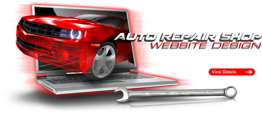 Automotive Website Design - Auto Mechanic Mechanic Design (849x370), Png Download