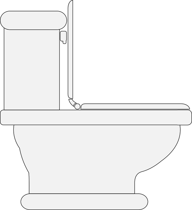 Toilet, Restroom, Lavatory, Bathroom, Hygiene, Washroom - Toilet Clip Art (659x720), Png Download
