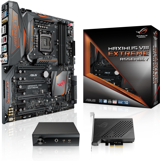 Asus Launches Maximus Viii Extreme/assembly For Skylake, - Rog Maximus Viii Extreme Assembly (678x677), Png Download