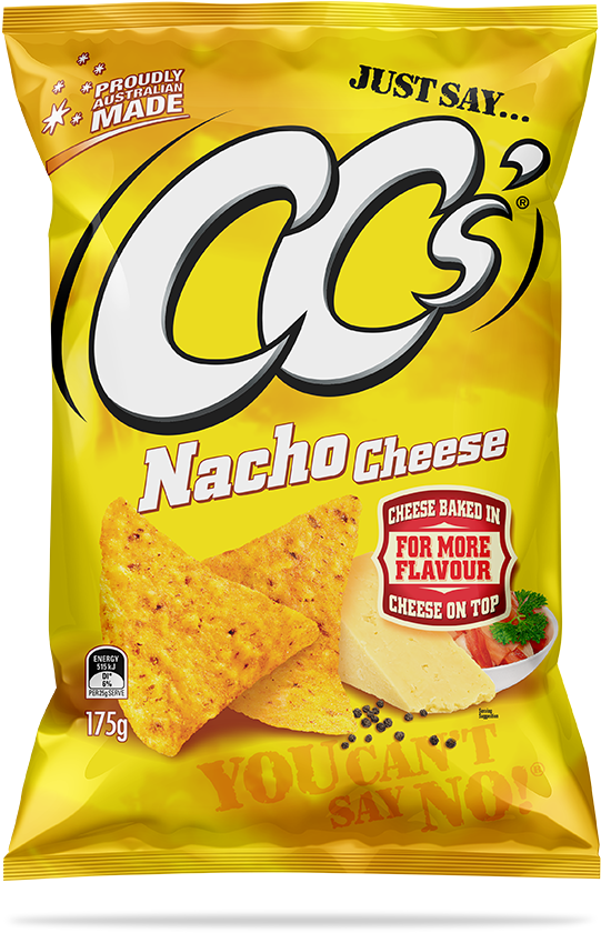 Cc's Nacho Cheese 175g - Corn Chips Nacho Cheese (564x879), Png Download