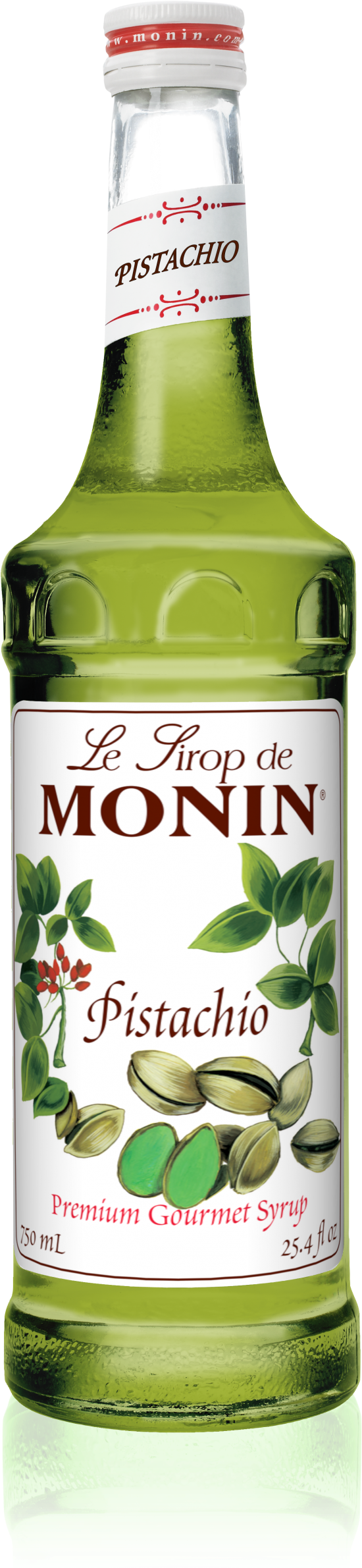 750 Ml Pistachio Syrup - Monin Caramel Syrup (1193x2386), Png Download