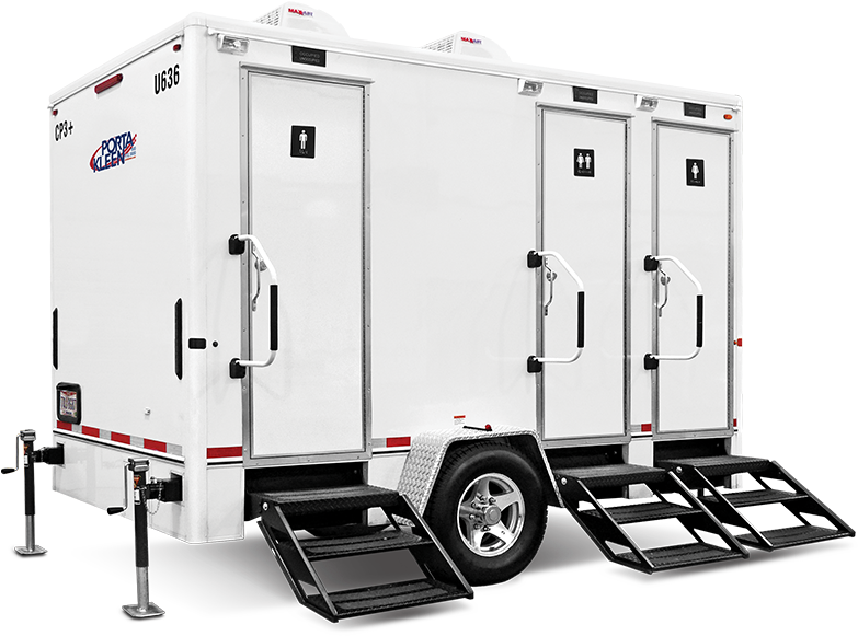 Cp-3 Plus Portable Restroom Trailer - Mobile Restroom Trailer Png (1000x600), Png Download