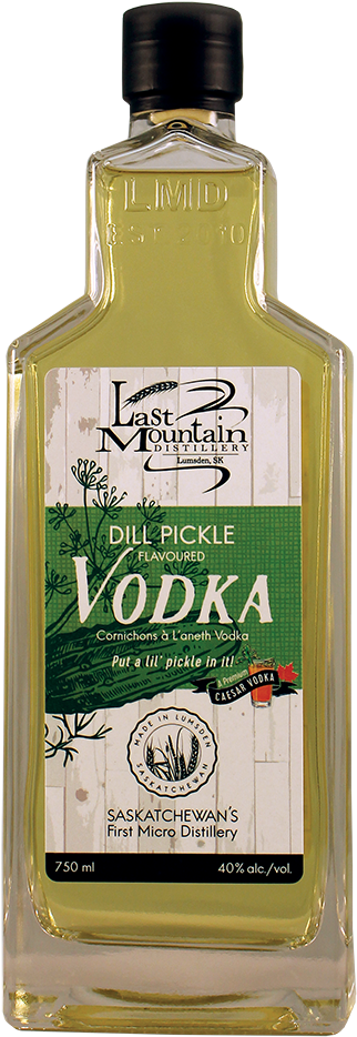 Dill Pickle Vodka - Glass Bottle (502x1024), Png Download