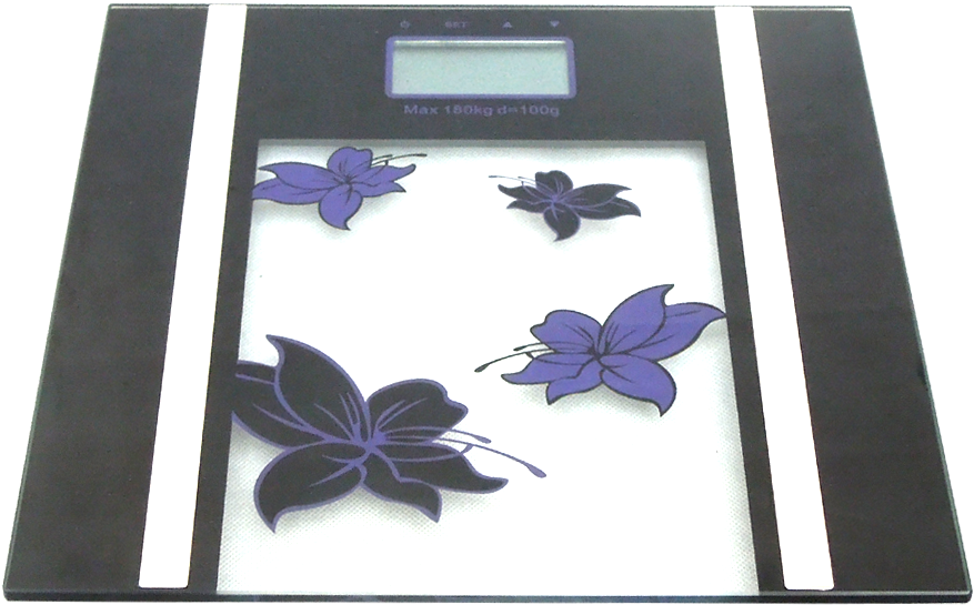 Toye Brand Digital Body Fat/hydration Monitor Scale - Hibiscus (1000x608), Png Download