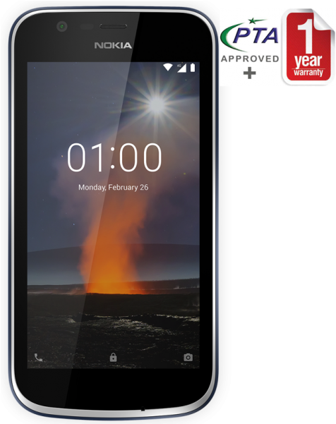 Nokia 1 Blue - Nokia 1 Dual Sim (600x600), Png Download