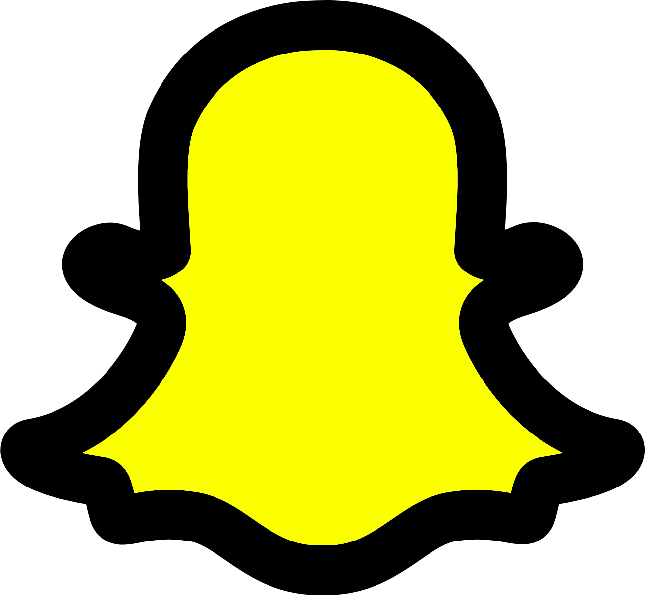 Snapchat Is Called As The Best Smartphone Application - Snapchat Icon Transparent Background (1302x1201), Png Download