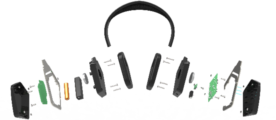 Headphone Transparent2 Crop - Headphones (1000x417), Png Download
