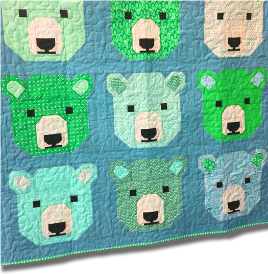 Download Your Free Embroidery Label - Elizabeth Hartman Bjorn Bear Pattern (660x535), Png Download