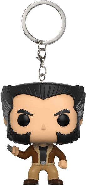 X-men Logan Pop Bobblehead Keychain - Funko Pocket Pop Wolverine (606x606), Png Download
