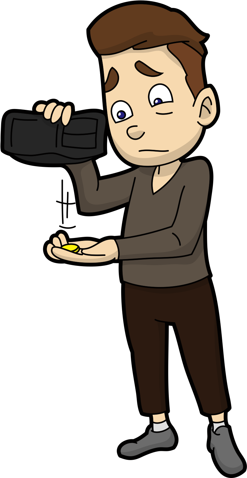 Make Money Clipart Money Man - Men Without Money (1275x1650), Png Download