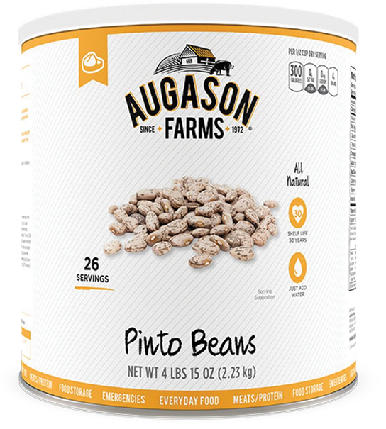 Augason Farms® Pinto Beans Can - Augason Farms (543x717), Png Download