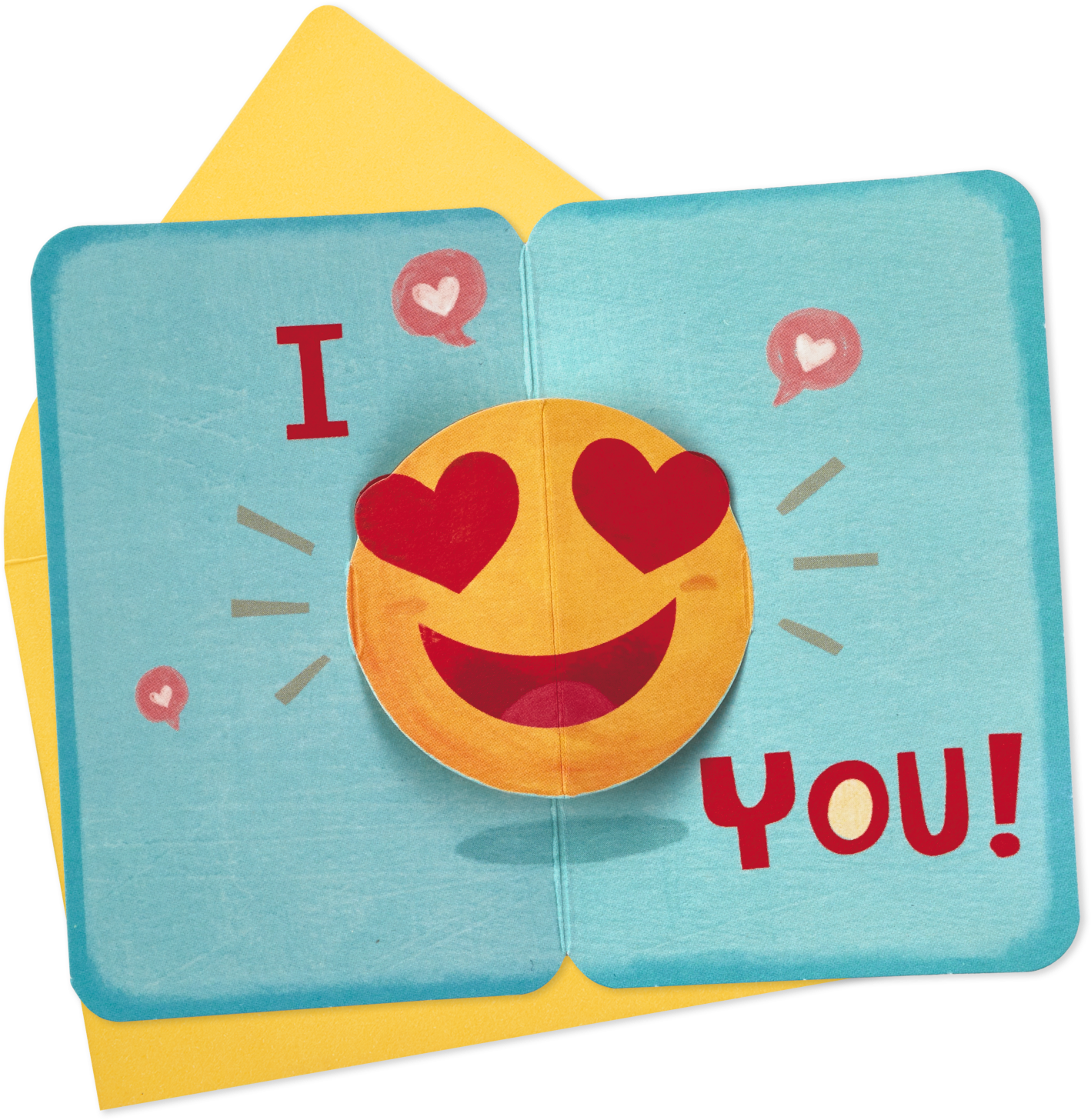 25" Mini Heart-eyes Emoji Pop Up Love - Smiley (1470x1470), Png Download